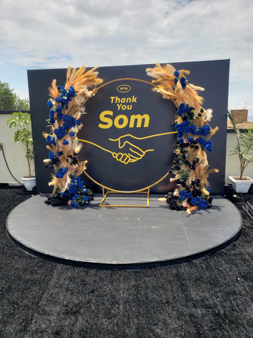 Thank-you event flower decoration by Eden Flower Junction